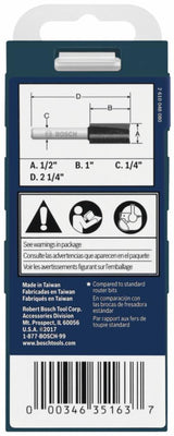 1/2-in Carbide-Tipped Straight Router Bit 85227MC