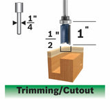 1-1/2-in Carbide-tipped Straight Router Bit 85680MC