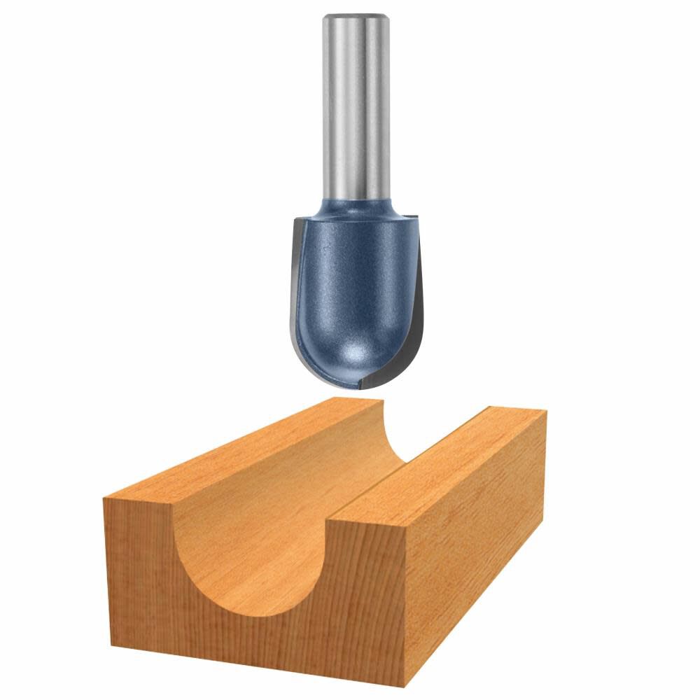 1/2in x 1in Carbide Tipped Extended Round Nose Bit 85451M