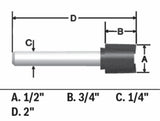 3/8-in Carbide-Tipped Straight Router Bit 85249MC