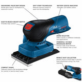 12V 1/4 Sheet Orbital Finishing Sander (Bare Tool) GSS12V-40N