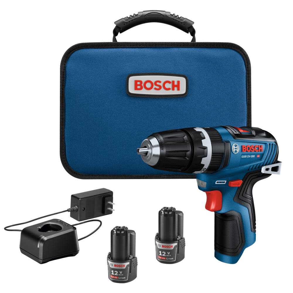 12V Max 3/8in Hammer Drill/Driver Kit with 2 2.0 Ah Batteries GSB12V-300B22