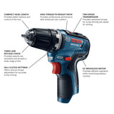 12V Max EC Brushless 3/8 In. Drill/Driver (Bare Tool) GSR12V-300N