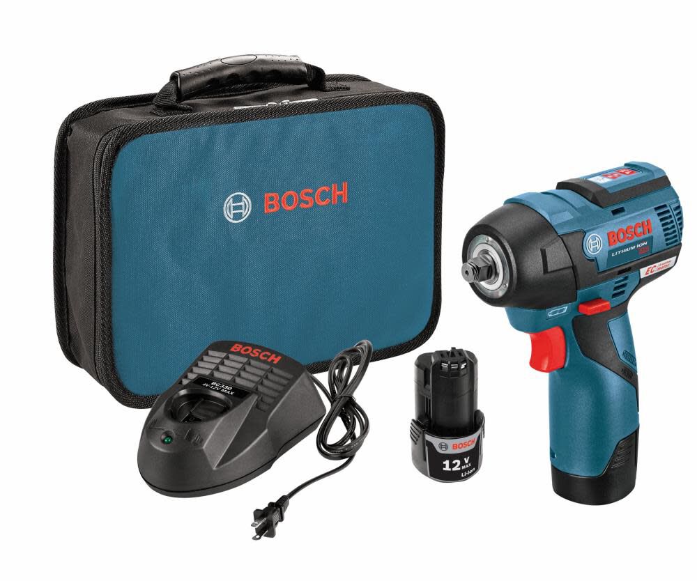 2-Amp 12-volt Max Variable Speed Brushless 3/8-in Drive Cordless Impact Wrench (Battery Included) PS82-02