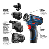 Chameleon 12-volt 1/4-in Keyless Cordless Drill (2-Batteries Included, Charger Included and Soft Bag included) GSR12V-140FCB22