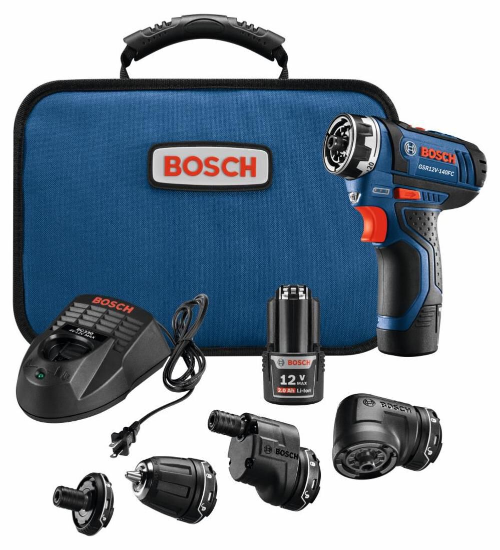 Chameleon 12-volt 1/4-in Keyless Cordless Drill (2-Batteries Included, Charger Included and Soft Bag included) GSR12V-140FCB22