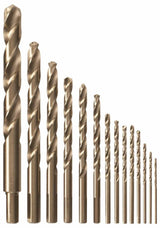 14-Piece Assorted Cobalt Jobber Length Twist Drill Bit Set CO14B