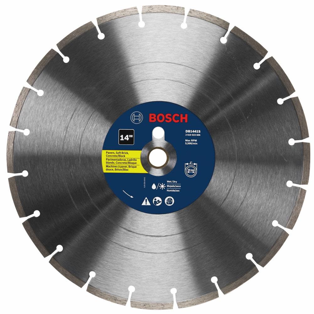 14in Standard Segmented Rim Diamond Blade for Universal Rough Cuts DB1441S