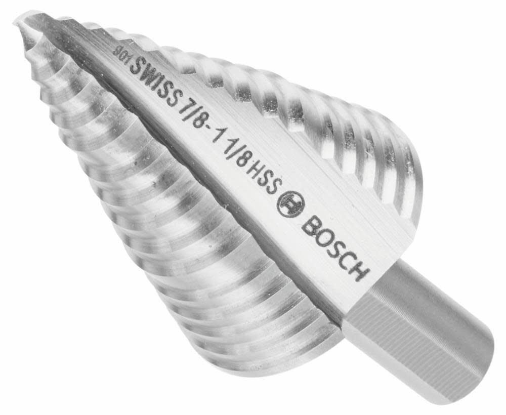 1/4in to 7/8in High Speed Steel Turbo Step Drill Bit SDC4