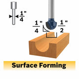 1/2-in Carbide-tipped Core Box Router Bit 85446MC