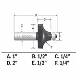 1-in Carbide-tipped Classical Router Bit 85294MC