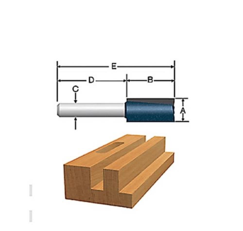 1/4-in Carbide-tipped Straight Router Bit 85613MC