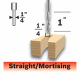 1/4-in Solid Carbide Downcut Spiral Router Bit 85903MC