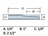 1/4-in Carbide-Tipped O-flute Router Bit 86010MC