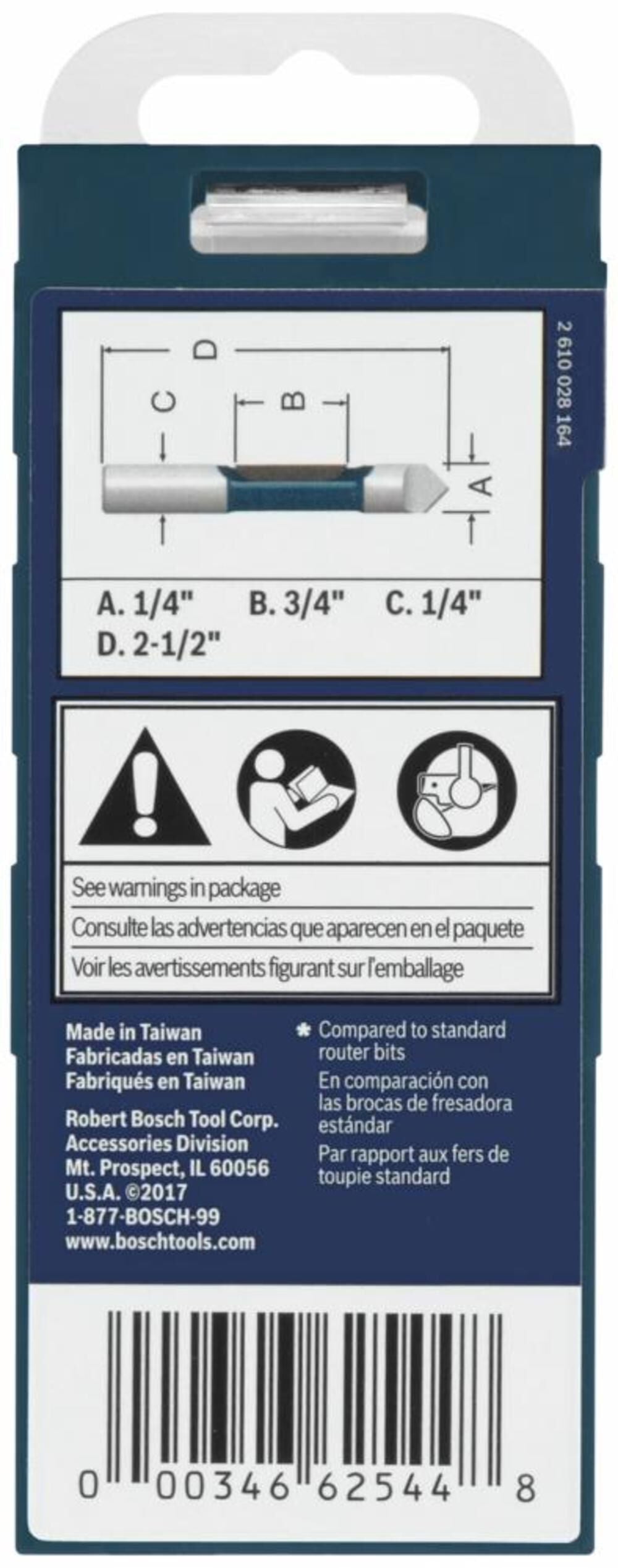 1/4-in Carbide-Tipped Concave Fluted Pilot Panel Router Bit 85244MC