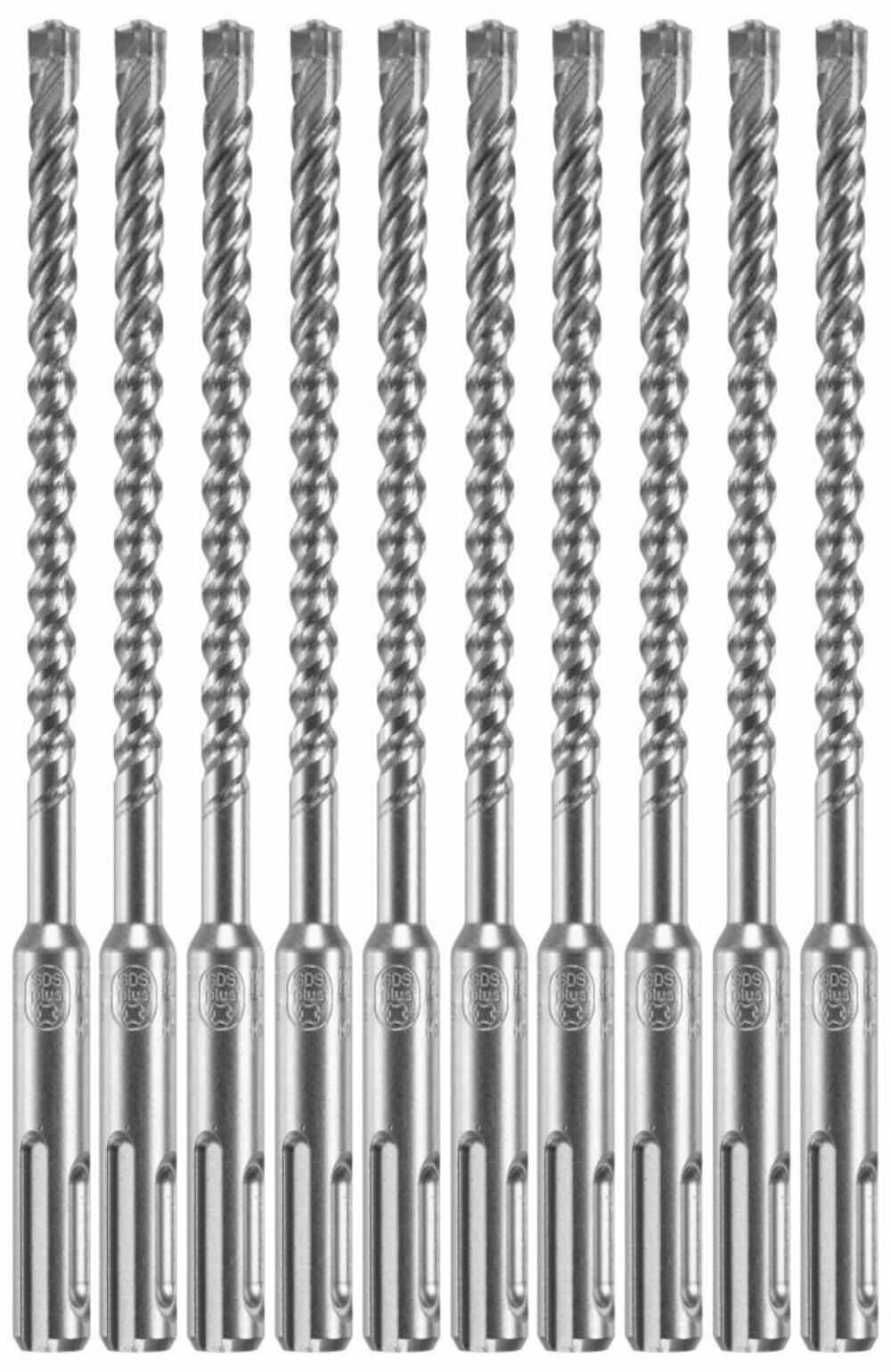 1/4in x 4in x 6in SDS plus Bulldog Xtreme Carbide Rotary Hammer Drill Bits 10pc HCFC2041B10