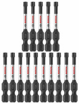 15 pc. Impact Tough 2 In. Torx #25 Power Bits ITT25215