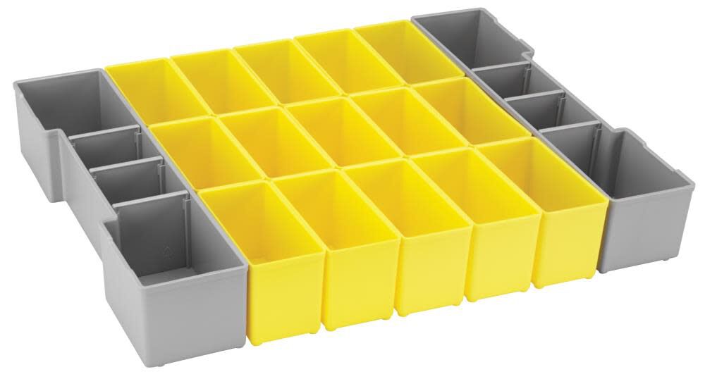 17 pc. Organizer Insert Set for L-Boxx System ORG1A-YELLOW