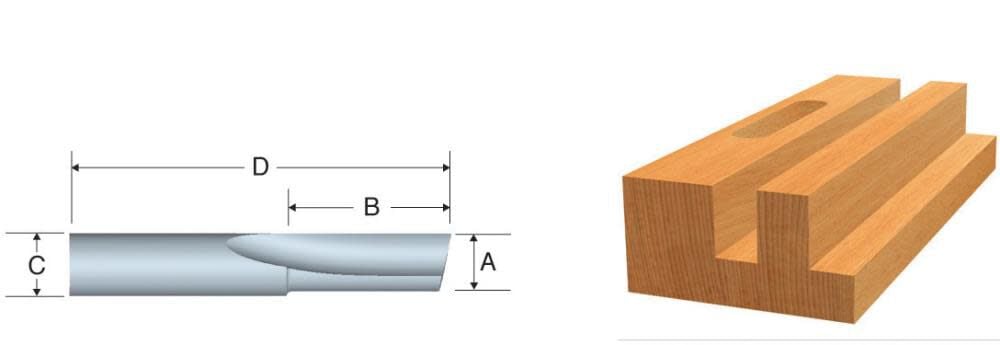 1/8-in Solid Carbide Straight Router Bit 85213MC