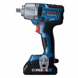 4-Amp 18-volt Variable Brushless 1/2-in square Drive Cordless Impact Wrench (2 Batteries) GDS18V-330PCB25