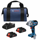 4-Amp 18-volt Variable Brushless 1/2-in square Drive Cordless Impact Wrench (2 Batteries) GDS18V-330PCB25