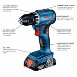 18-volt 1/2-in Keyless Brushless Cordless Drill (1-Battery Included, Charger Included and Soft Bag included) GSR18V-400B12