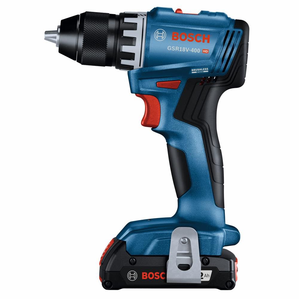 18-volt 1/2-in Keyless Brushless Cordless Drill (1-Battery Included, Charger Included and Soft Bag included) GSR18V-400B12