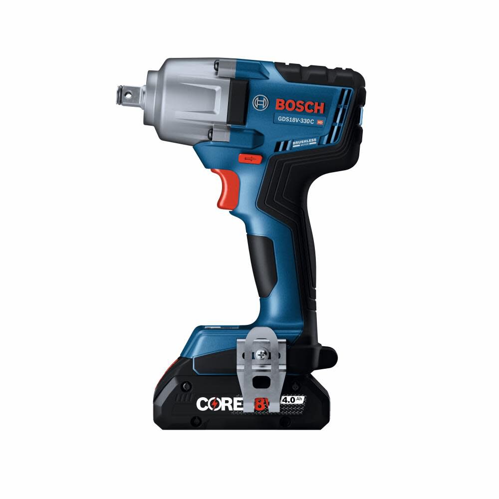 4-Amp 18-volt Variable Brushless 1/2-in square Drive Cordless Impact Wrench (2 Batteries) GDS18V-330CB25