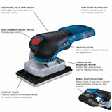 18V 1/4 Sheet Orbital Finishing Sander (Bare Tool) GSS18V-40N