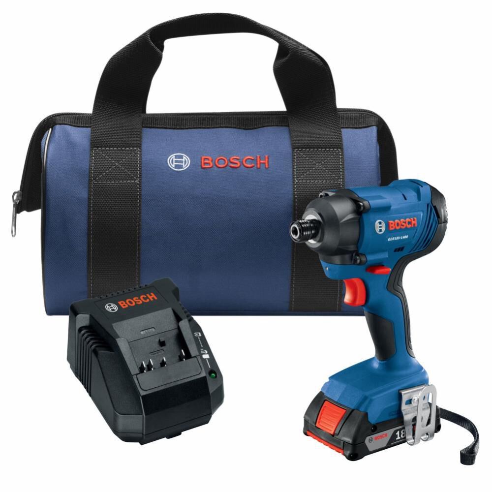 18-volt 1/4-in Cordless Impact Driver (1-Battery Included, Charger Included and Soft Bag included) GDR18V-1400B12