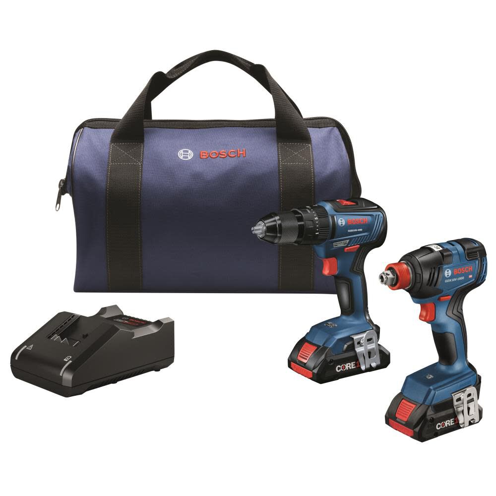 18-volt 2-Tool Brushless Power Tool Combo Kit with Soft Case (2-Batteries Included and Charger Included) GXL18V-233B25