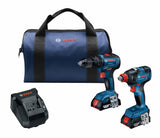 18-volt 2-Tool Brushless Power Tool Combo Kit with Soft Case (2-Batteries Included and Charger Included) GXL18V-240B22