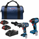 18-volt 2-Tool Brushless Power Tool Combo Kit with Soft Case (2-Batteries Included and Charger Included) GXL18V-227B25