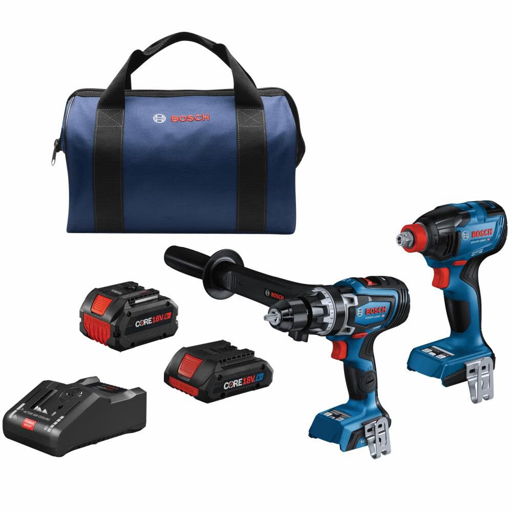 18-volt 2-Tool Brushless Power Tool Combo Kit with Soft Case (2-Batteries Included and Charger Included) GXL18V-260B26