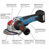 PROFACTOR 5-in 18-volt Paddle Switch Brushless Cordless Angle Grinder (Tool Only) GWX18V-50PCN