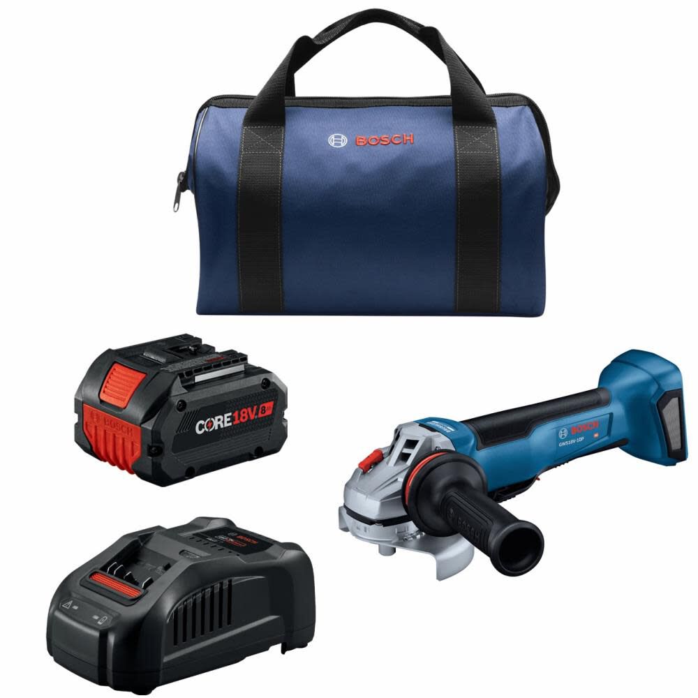 5-in 18-volt 8 Amps Paddle Switch Brushless Cordless Angle Grinder (Charger Included and 1-Battery) GWS18V-10PB14