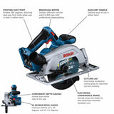 18-volt 6-1/2-in Brushless Cordless Circular Saw (Bare Tool) GKS18V-22N