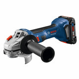 4.5-in 18-volt 4 Amps Sliding Switch Brushless Cordless Angle Grinder (Charger Included and 1-Battery) GWS18V-8B15