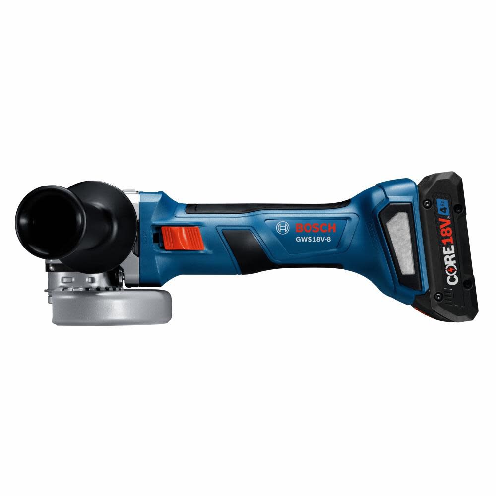 4.5-in 18-volt 4 Amps Sliding Switch Brushless Cordless Angle Grinder (Charger Included and 1-Battery) GWS18V-8B15