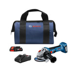 4.5-in 18-volt 4 Amps Sliding Switch Brushless Cordless Angle Grinder (Charger Included and 1-Battery) GWS18V-8B15