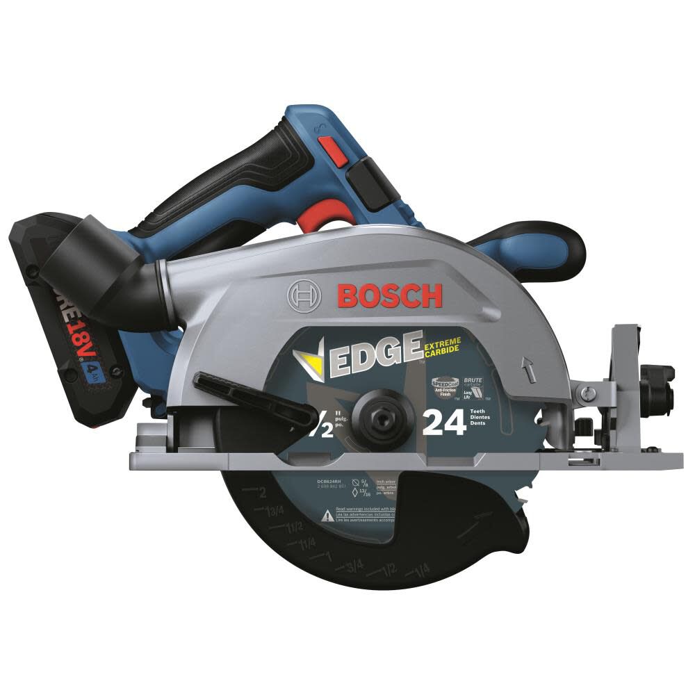 18-volt 4-Amp 6-1/2-in Brushless Cordless Circular Saw Kit (2-Batteries and Charger Included) GKS18V-22B25