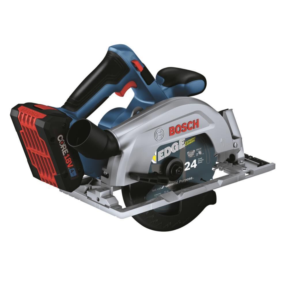 18-volt 4-Amp 6-1/2-in Brushless Cordless Circular Saw Kit (2-Batteries and Charger Included) GKS18V-22B25