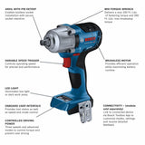 18-volt Variable Speed Brushless 1/2-in Drive Cordless Impact Wrench (Bare Tool) GDS18V-330PCN