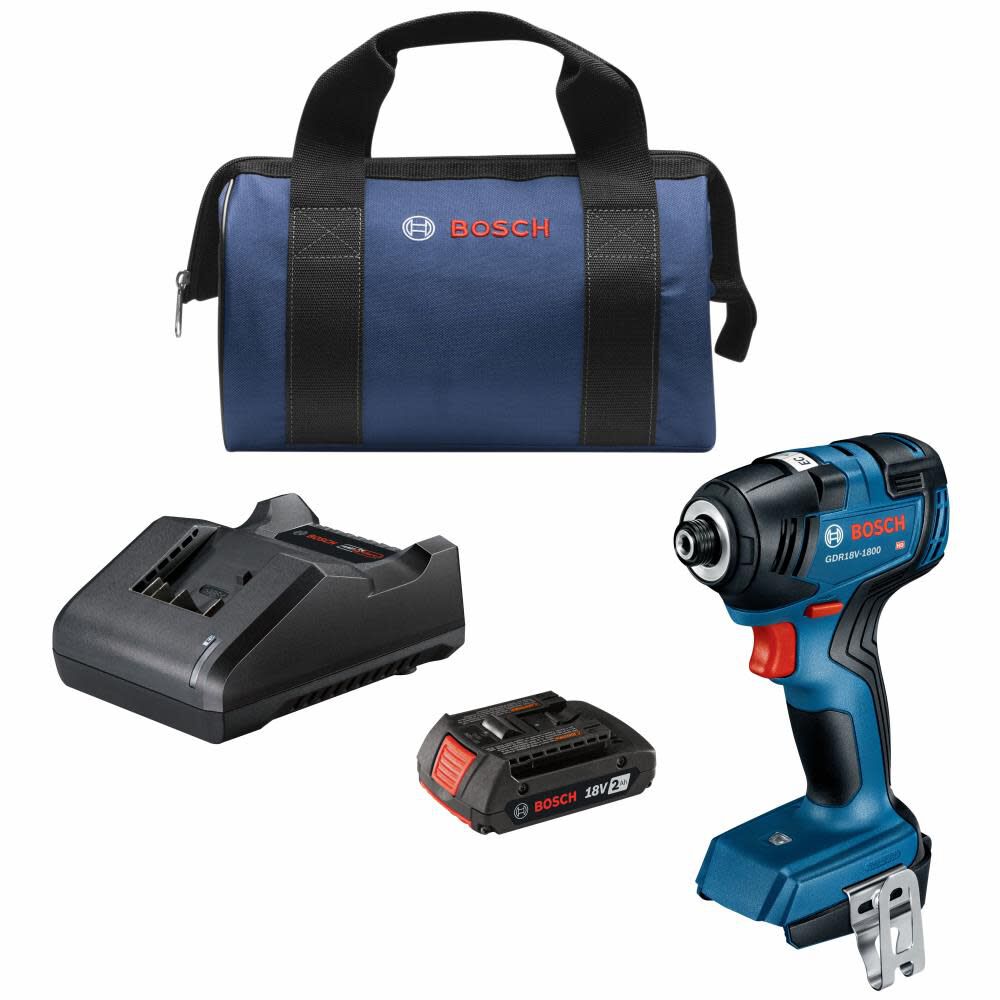 Core18V 1/4-in Brushless Cordless Impact Driver (1-Battery Included, Charger Included and Soft Bag included) GDR18V-1800B12