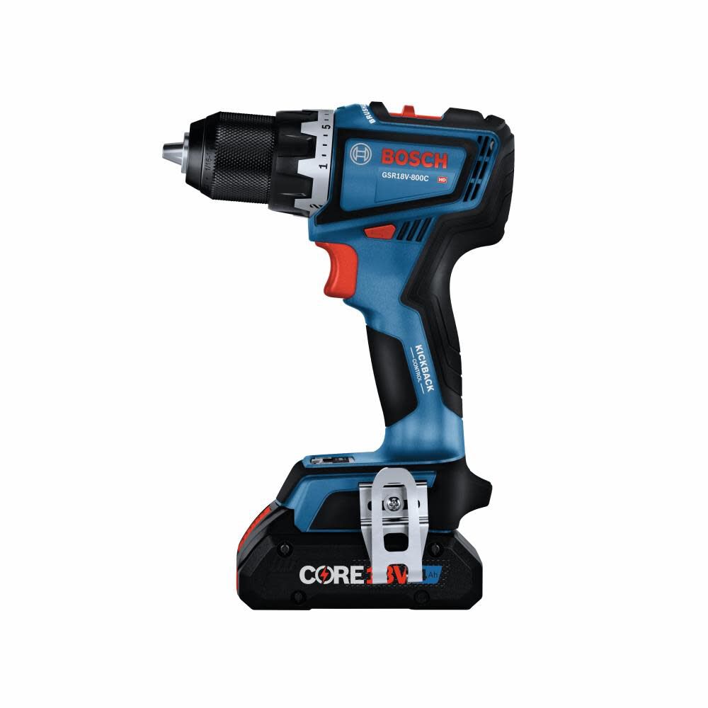 Connected-Ready 18-volt 1/2-in Keyless Brushless Cordless Drill (1-Battery Included, Charger Included and Soft Bag included) GSR18V-800CB24