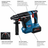 Bulldog 18-volt 8-Amp Sds-plus Variable Speed Cordless Rotary Hammer Drill (2-Batteries Included) GBH18V-24CK24