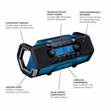 18-volt Water Resistant Cordless Bluetooth Compatibility Jobsite Bluetooth Speaker GPB18V-2CN