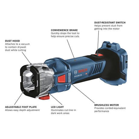 GCU18V-30 1-speed Cordless 18-volt Cutting Rotary Tool GCU18V-30N