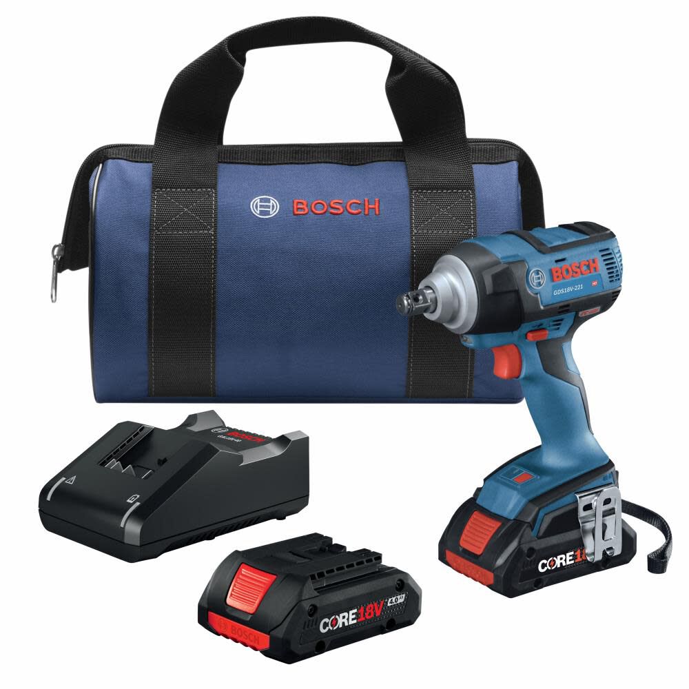 4-Amp 18-volt Variable Brushless 1/2-in square Drive Cordless Impact Wrench (2 Batteries) GDS18V-221B25