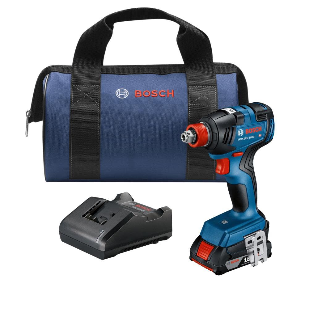 18-volt 1/4-in; 1/2-in Brushless Cordless Impact Driver (1-Battery Included, Charger Included and Soft Bag included) GDX18V-1800B12